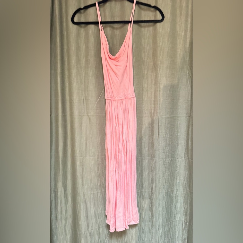 Elegant Pink Maxi Dress